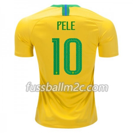 Fußballtrikots Brasilien Pele 10 Heim Trikotsatz WM 2018